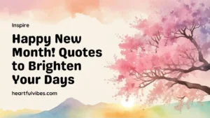 Happy New Month Quotes