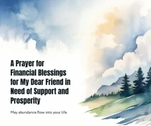 prayer for friend