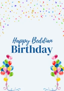  happy Beddian birthday