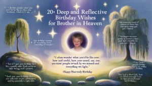 heart touching birthday wishes for brother in heaven