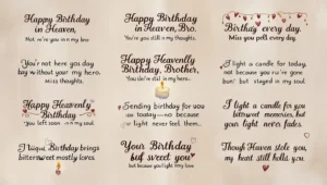 heart touching birthday wishes for brother in heaven